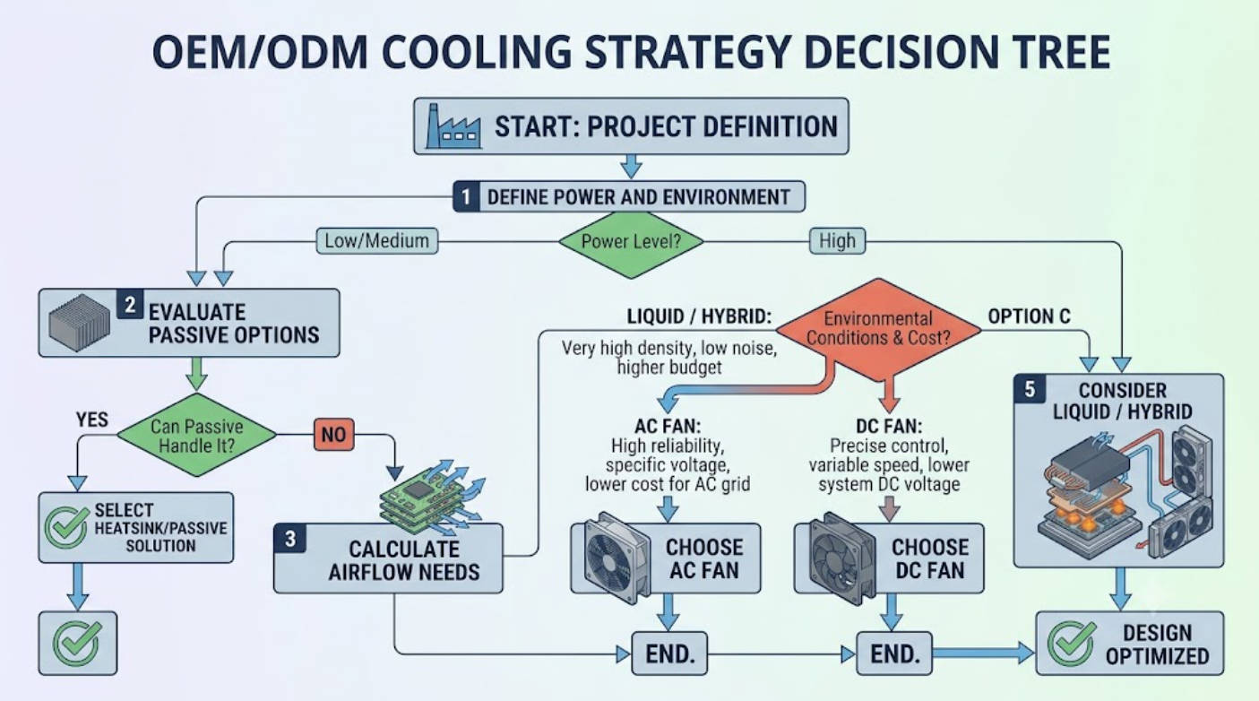 Cooling Method Selection Flowchart Cooling Method Selection Flowchart