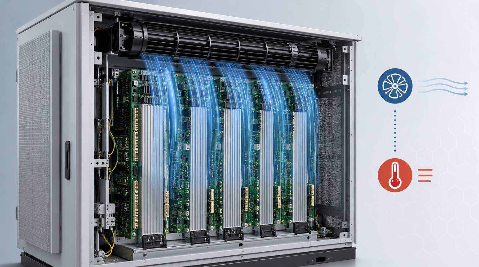 Telecom Cabinet With Tangential Cooling Telecom Cabinet With Tangential Cooling