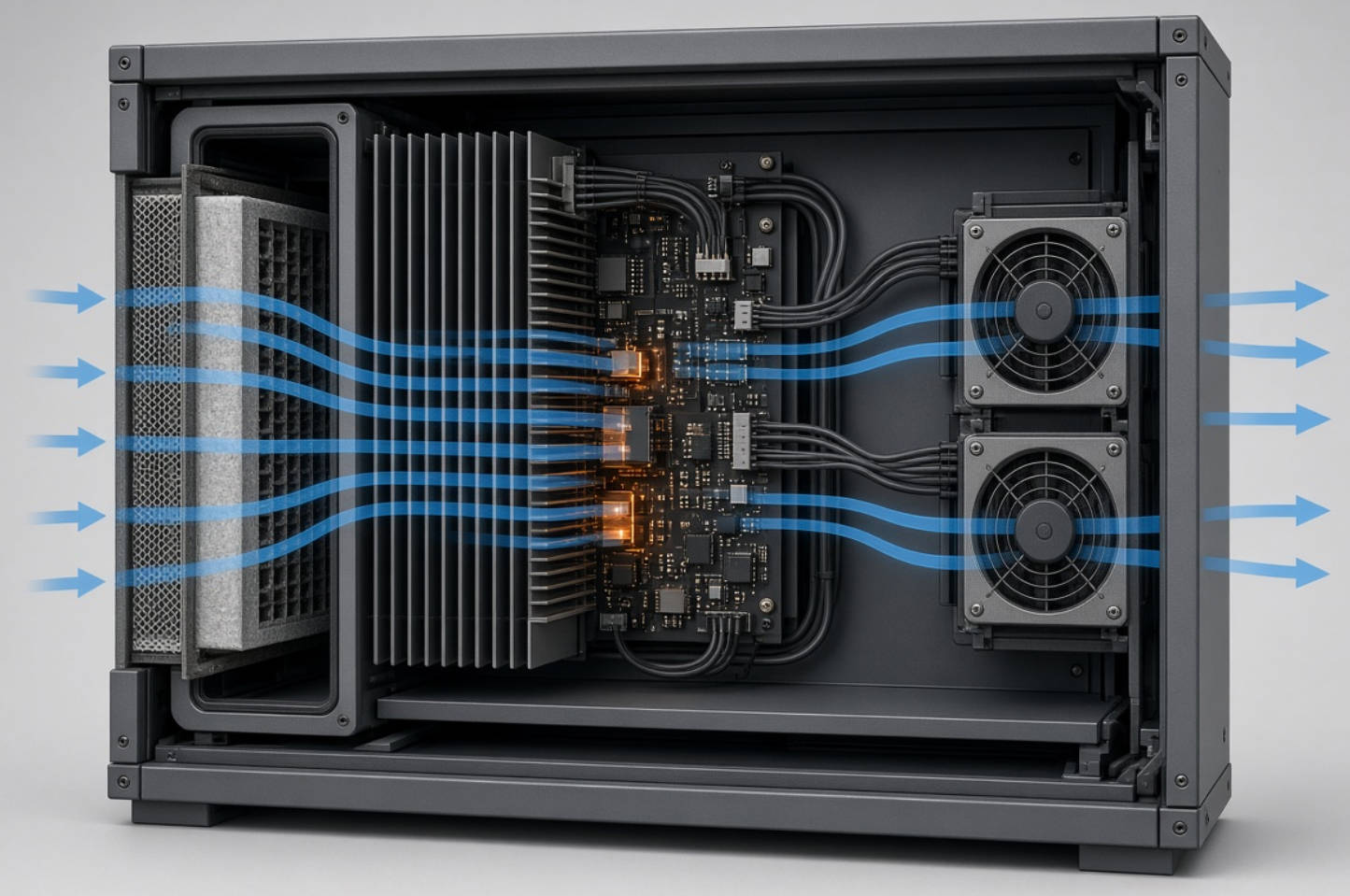 Cooling Airflow Through A Telecom Cabinet Cooling Airflow Through A Telecom Cabinet