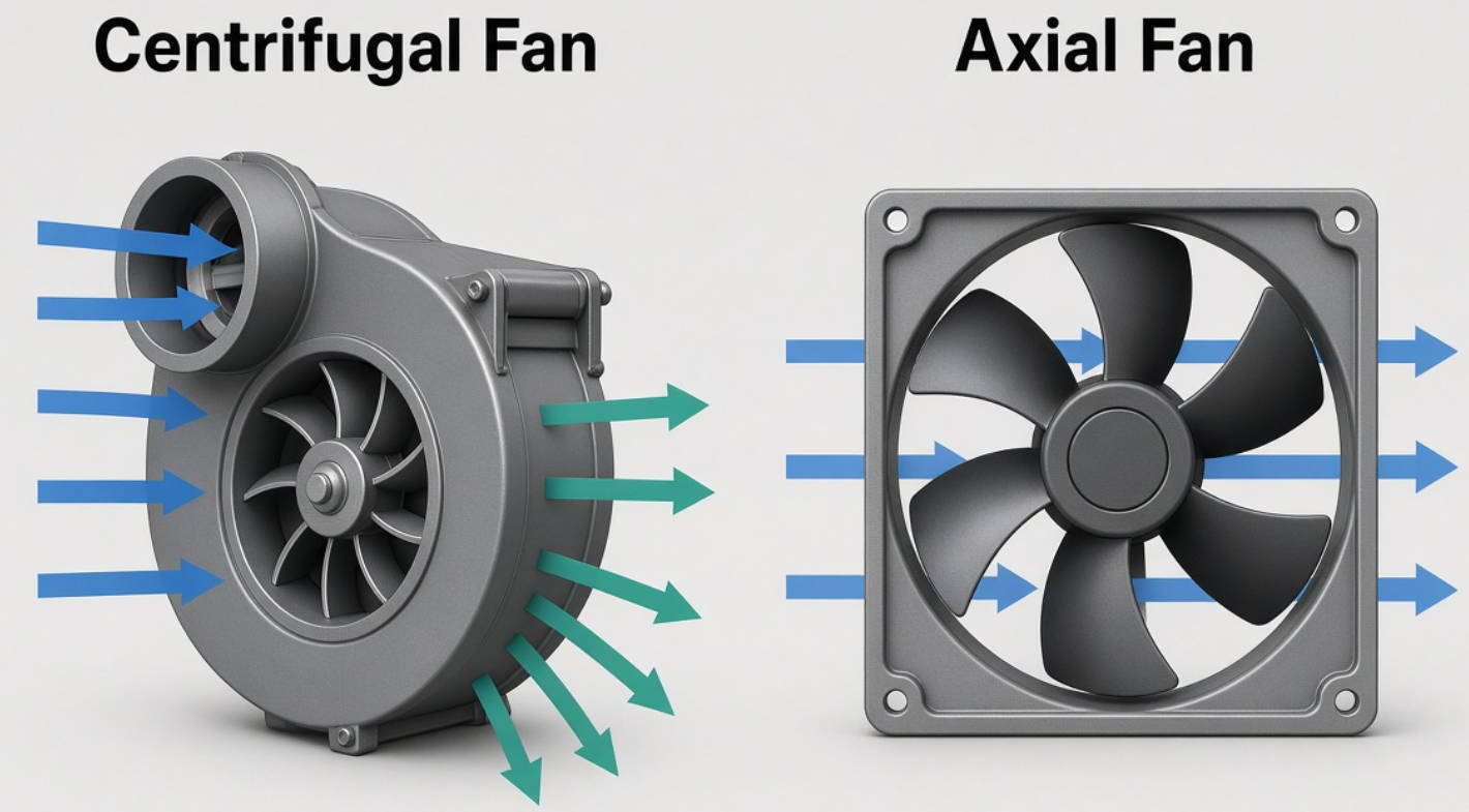 Centrifugal And Axial Fan Airflow Comparison Centrifugal And Axial Fan Airflow Comparison