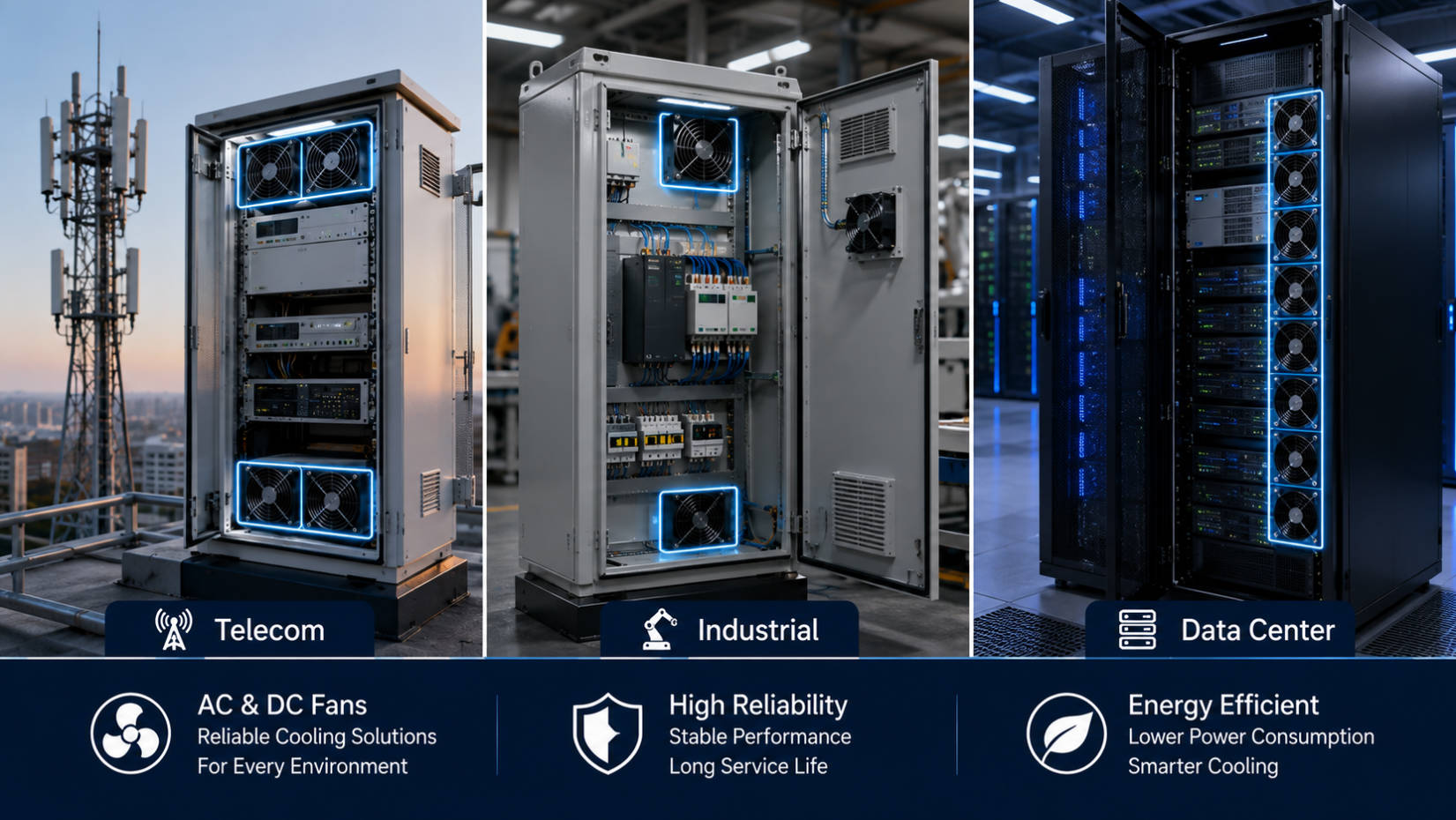 AC And DC Fan Industrial Applications AC And DC Fan Industrial Applications