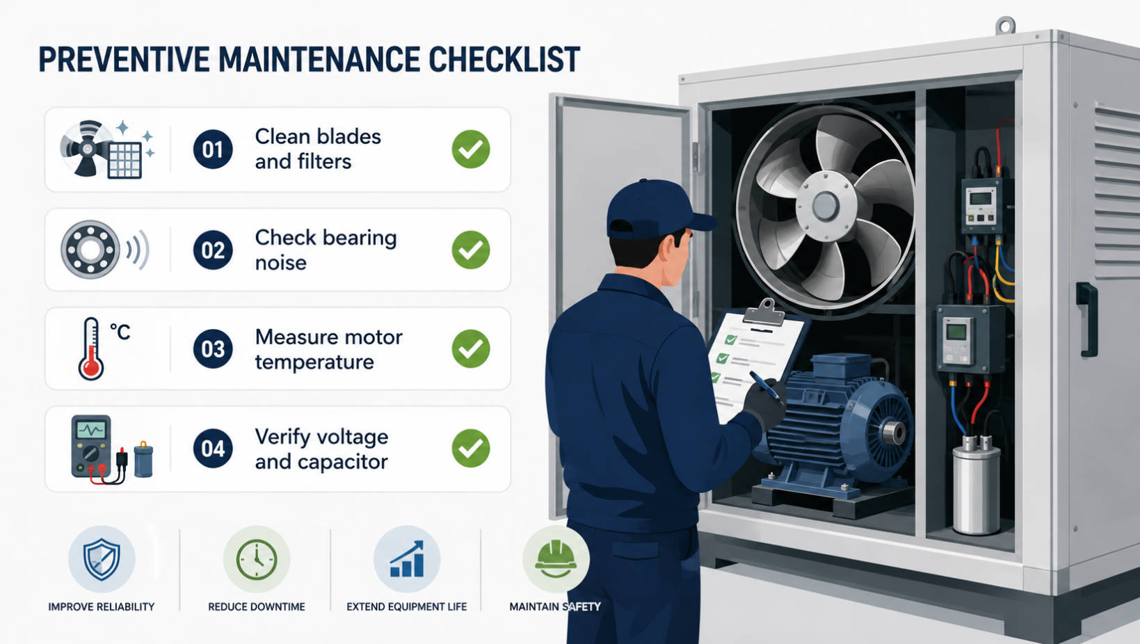 Fan Motor Overheating Maintenance Checklist Fan Motor Overheating Maintenance Checklist