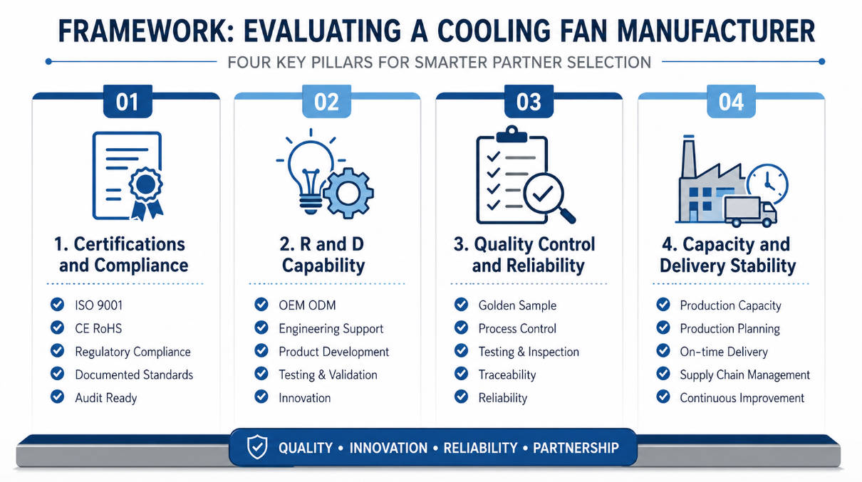 Cooling Fan Supplier Evaluation Criteria Cooling Fan Supplier Evaluation Criteria