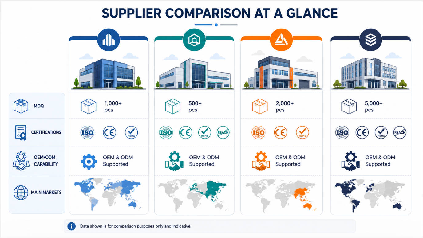 Cooling Fan Suppliers Comparison Overview Cooling Fan Suppliers Comparison Overview