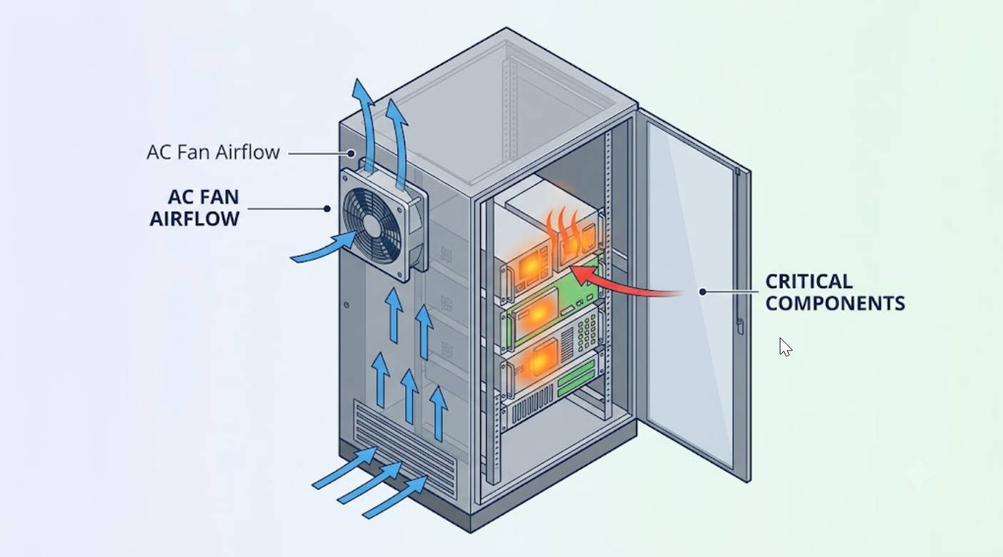 AC Fan Cabinet Airflow Diagram AC Fan Cabinet Airflow Diagram
