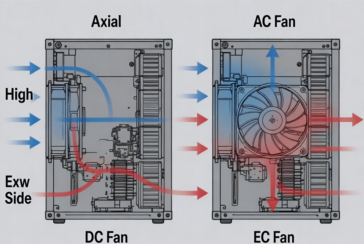 Axial And Centrifugal Fan Cooling Diagram Axial And Centrifugal Fan Cooling Diagram