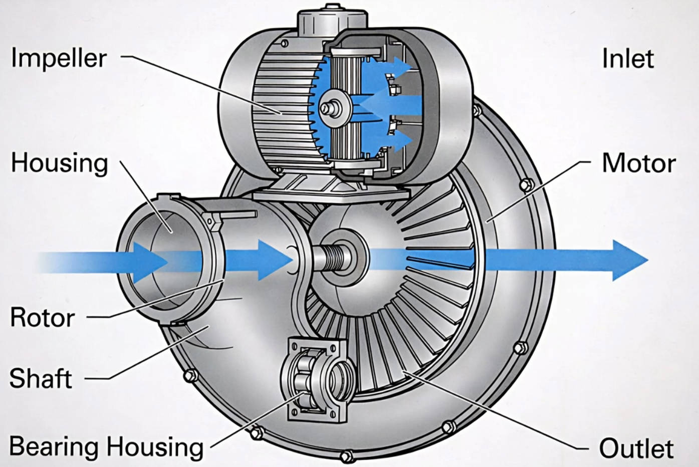 Squirrel Cage Blower Structure Squirrel Cage Blower Structure