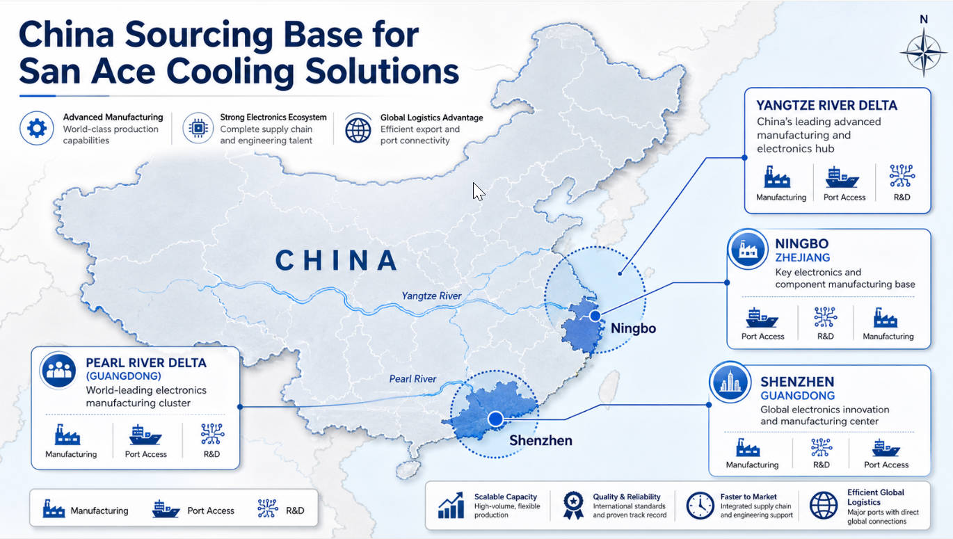San Ace Manufacturing Cluster Map San Ace Manufacturing Cluster Map