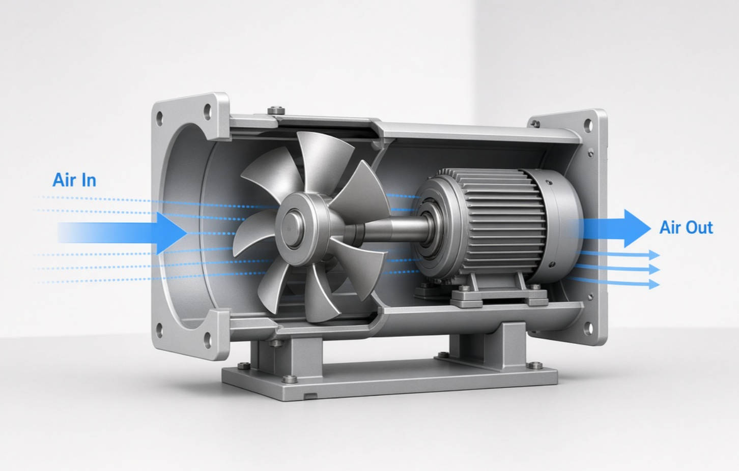 Axial Fan Airflow Principle Axial Fan Airflow Principle