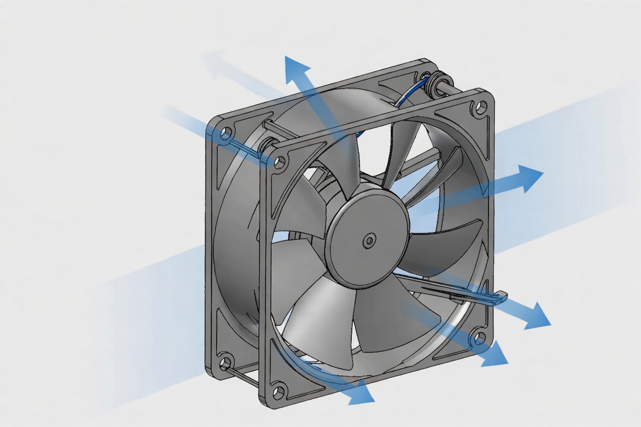 12V DC Fan Internal Structure 12V DC Fan Internal Structure