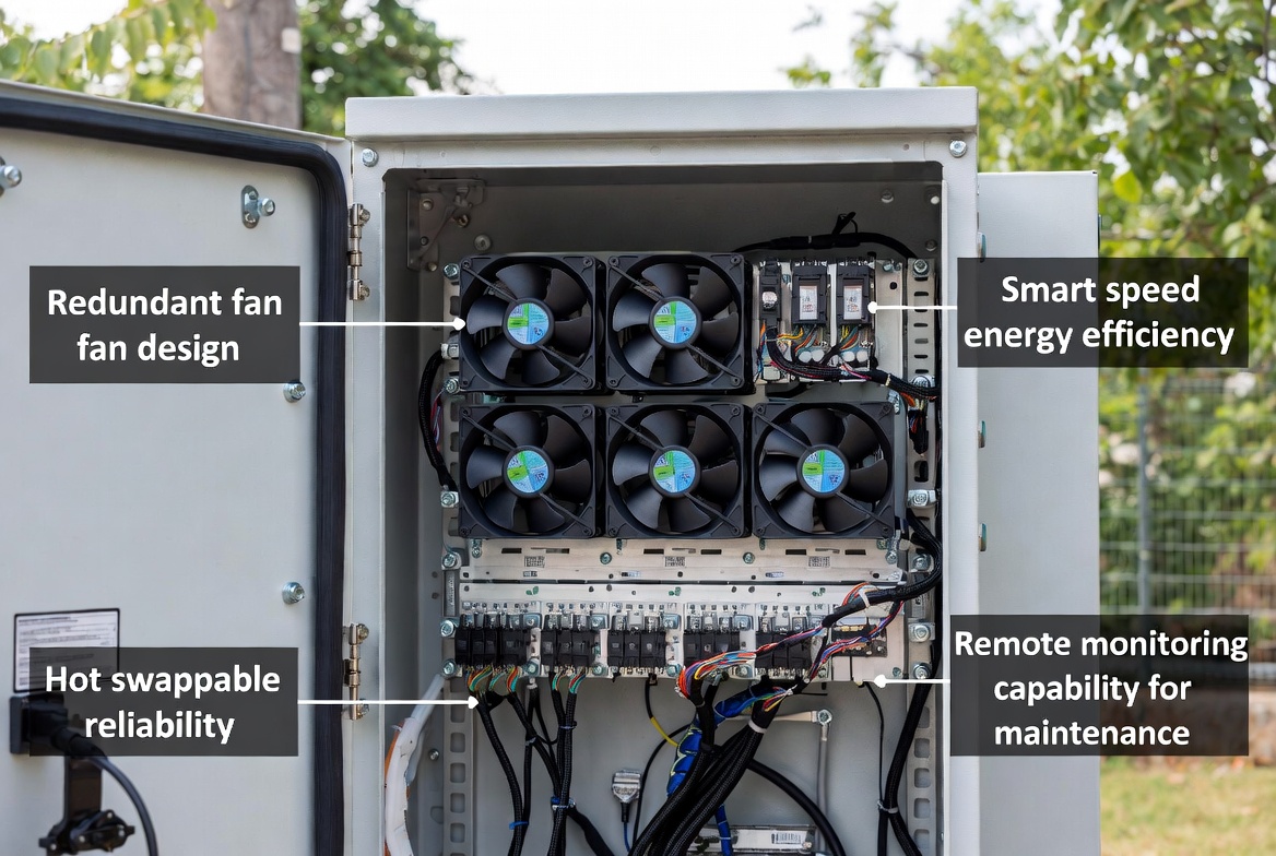 Telecom Cabinet Fan Cooling Application Telecom Cabinet Fan Cooling Application
