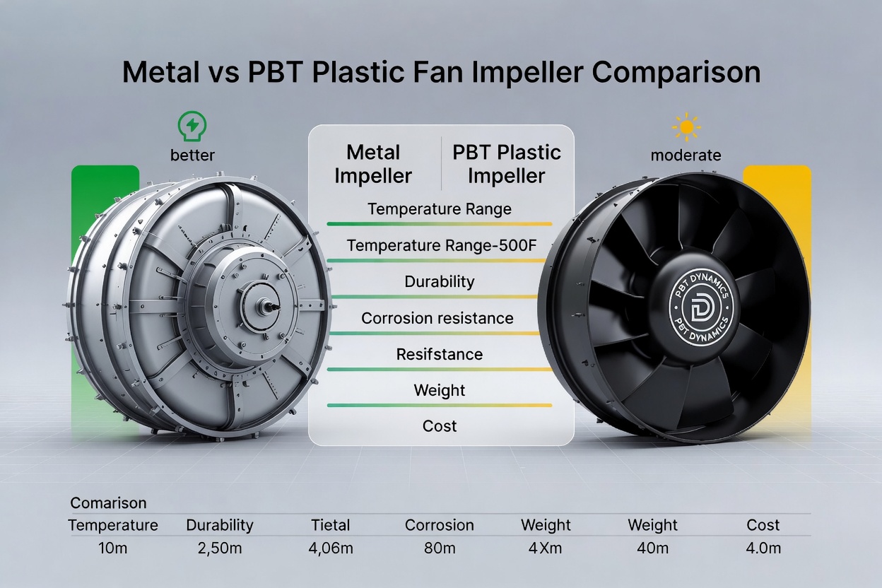 Metal And Plastic Fan Impeller Comparison Metal And Plastic Fan Impeller Comparison