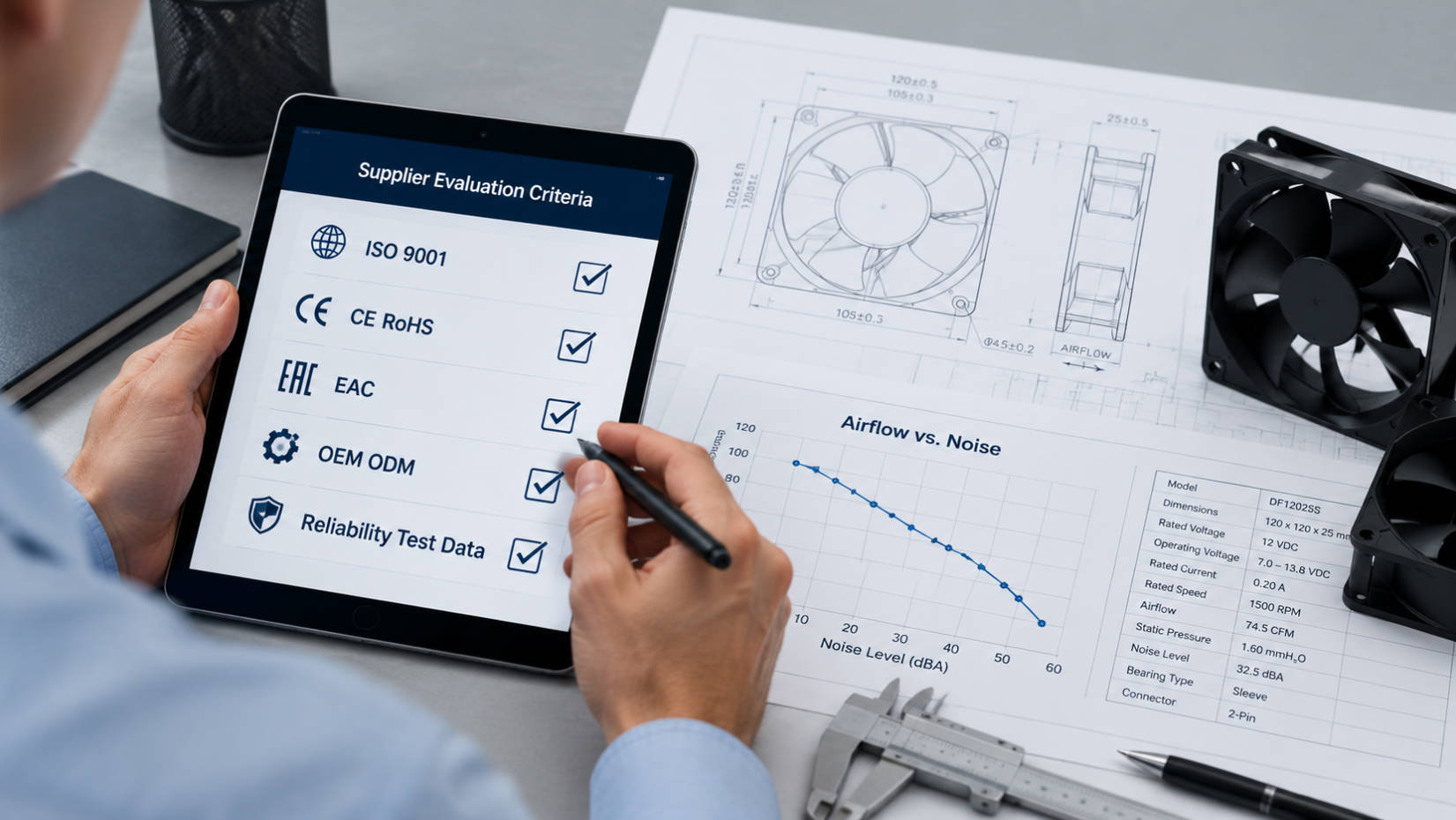Cooling Fan Supplier Evaluation Checklist Cooling Fan Supplier Evaluation Checklist