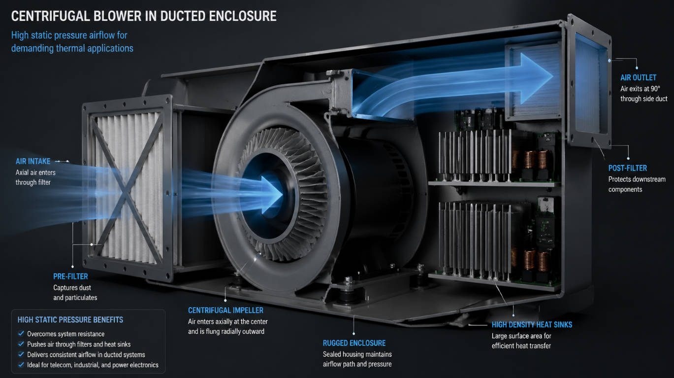 Centrifugal Blower In Ducted System Centrifugal Blower In Ducted System