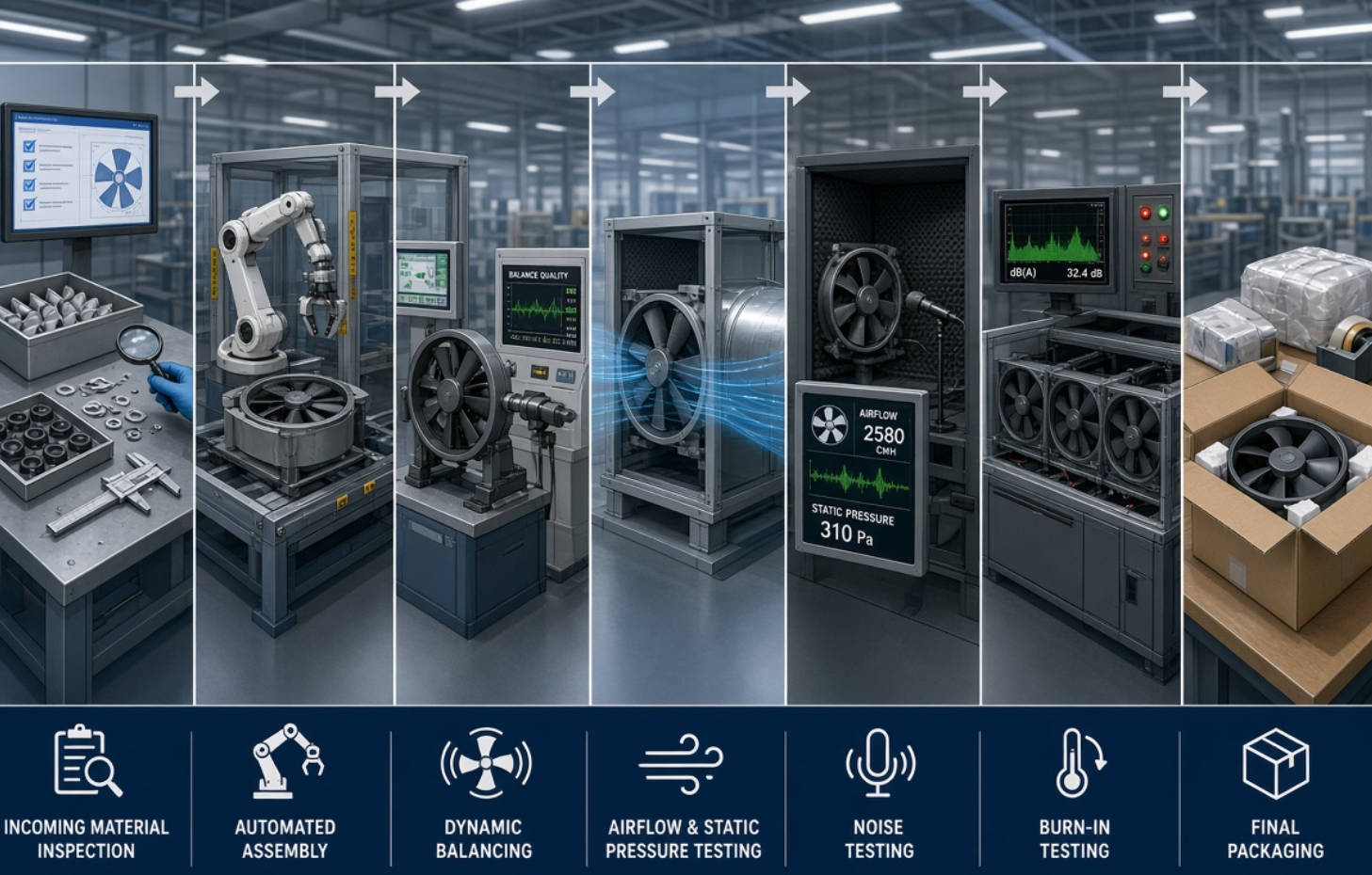 Axial Fan Quality Control Process Axial Fan Quality Control Process