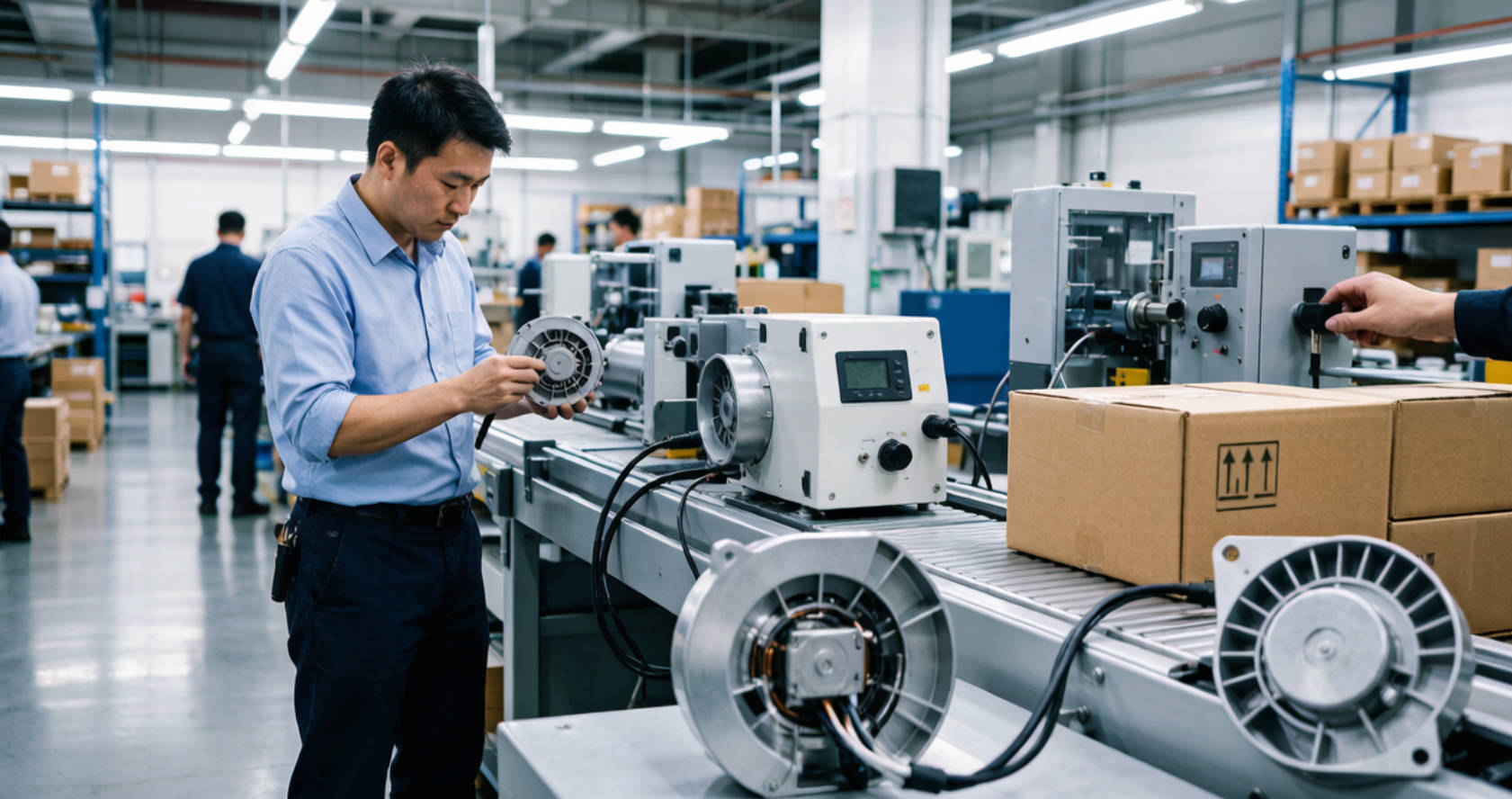 OEM DC Blower Fan Quality Control Inspection OEM DC Blower Fan Quality Control Inspection