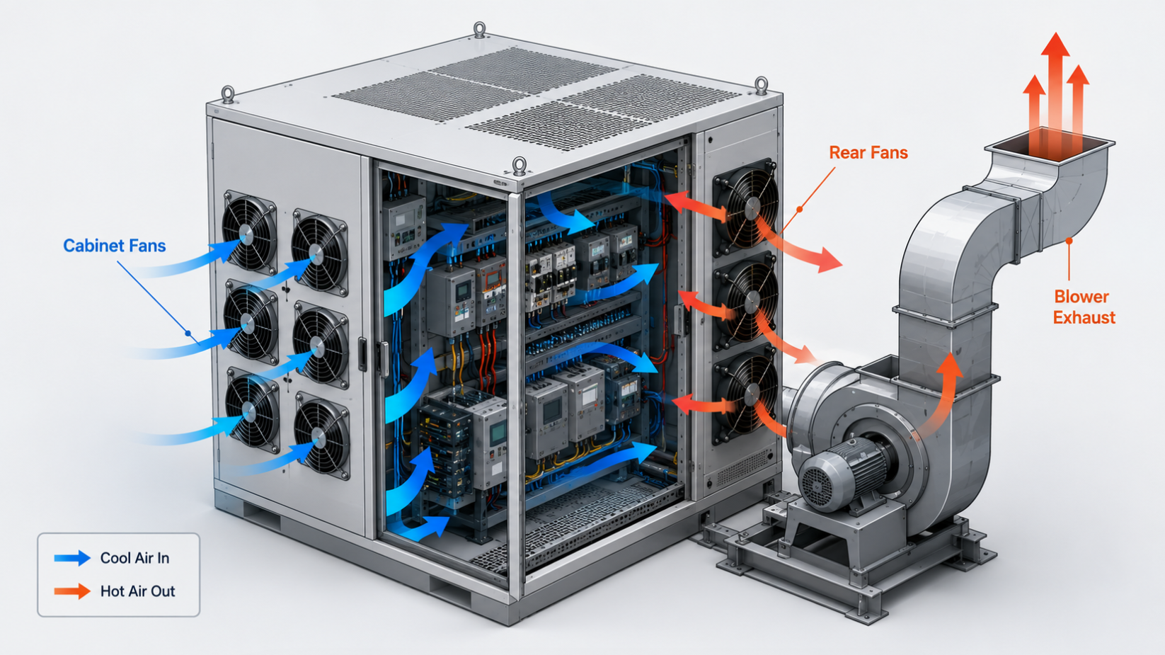 Industrial Cabinet Cooling Layout Industrial Cabinet Cooling Layout