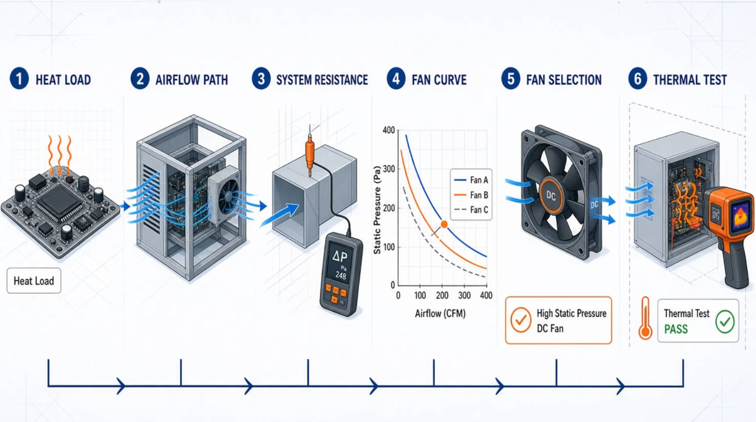 Cooling Fan Selection Workflow Cooling Fan Selection Workflow