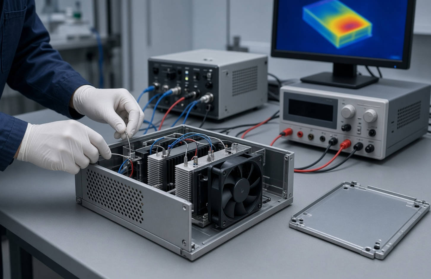 Cooling Fan Validation in an Electronics Test Lab Cooling Fan Validation in an Electronics Test Lab