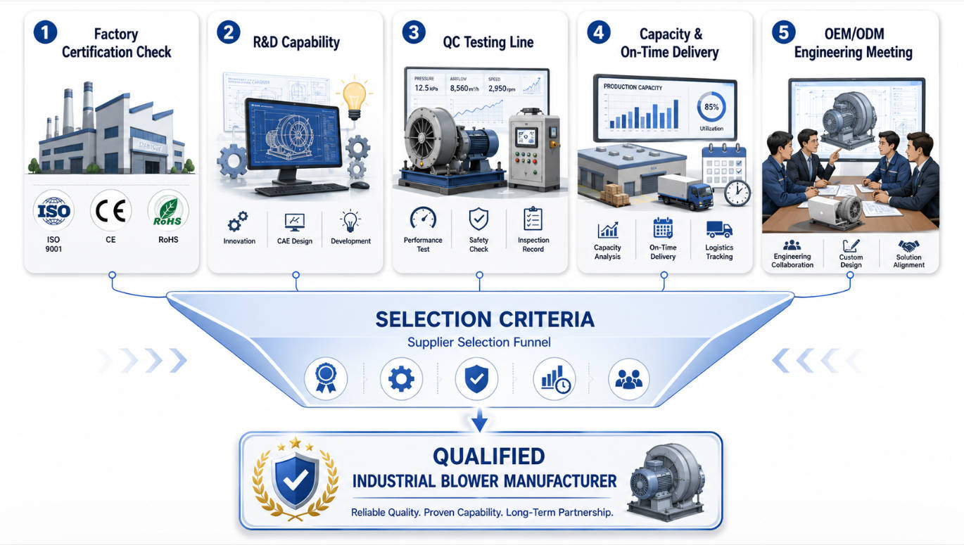 Industrial Blower Supplier Selection Process Industrial Blower Supplier Selection Process