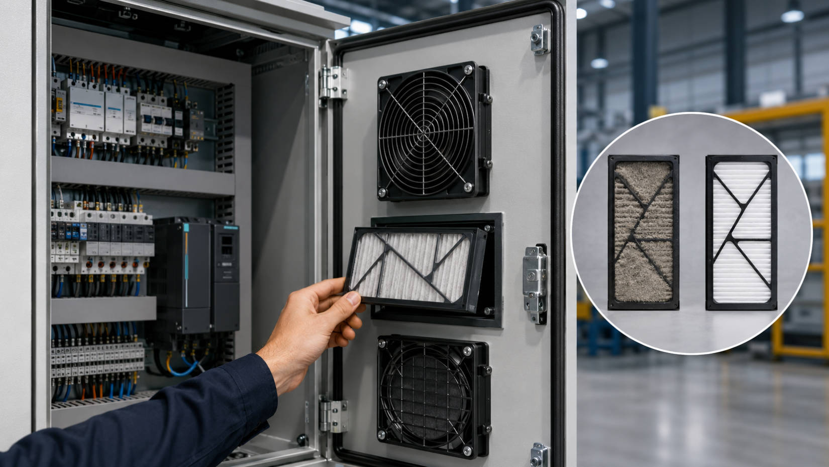 Industrial Cabinet Fan And Filter Maintenance Industrial Cabinet Fan And Filter Maintenance