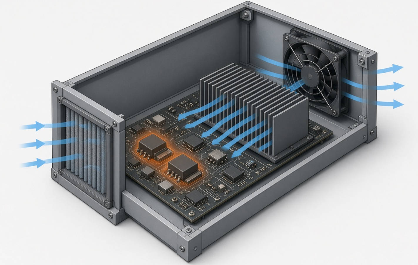Industrial Fan Airflow Through An Enclosure Industrial Fan Airflow Through An Enclosure