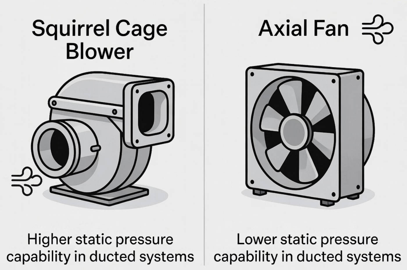 Blower And Axial Fan Comparison Blower And Axial Fan Comparison