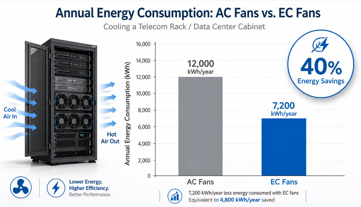 Energy Savings Of EC Fans Over AC Fans Energy Savings Of EC Fans Over AC Fans