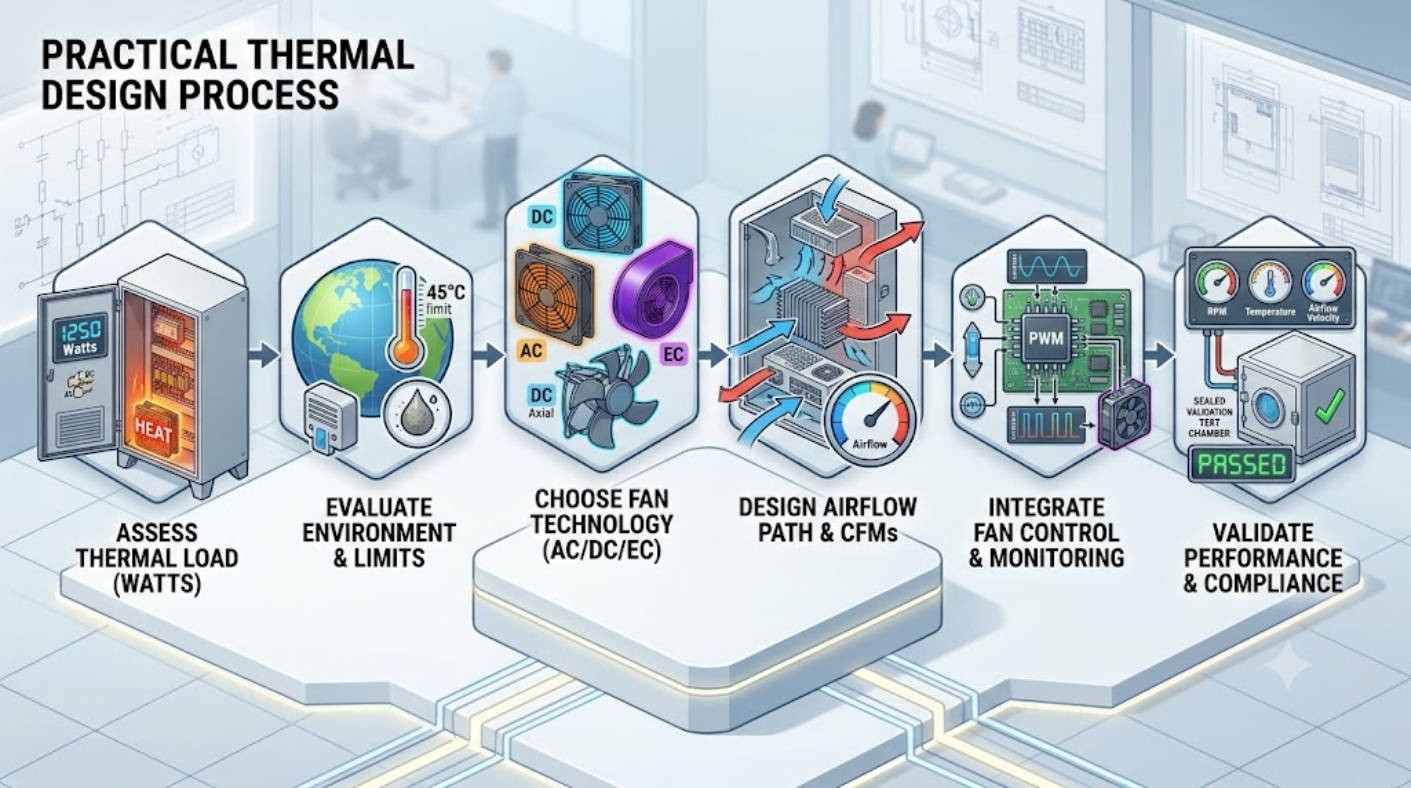 Industrial Cabinet Cooling Workflow Industrial Cabinet Cooling Workflow