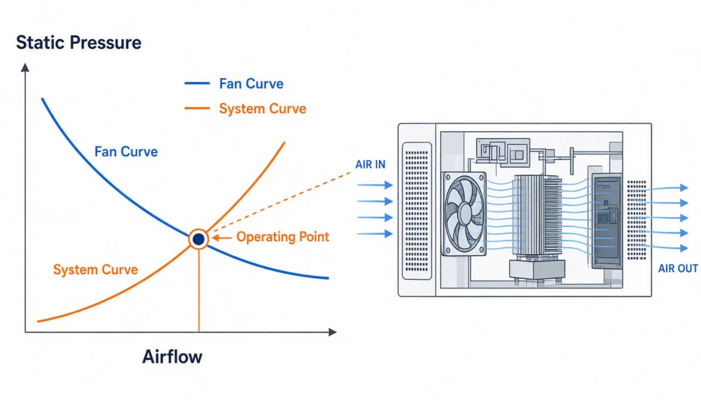 Server Fan Operating Point Diagram Server Fan Operating Point Diagram