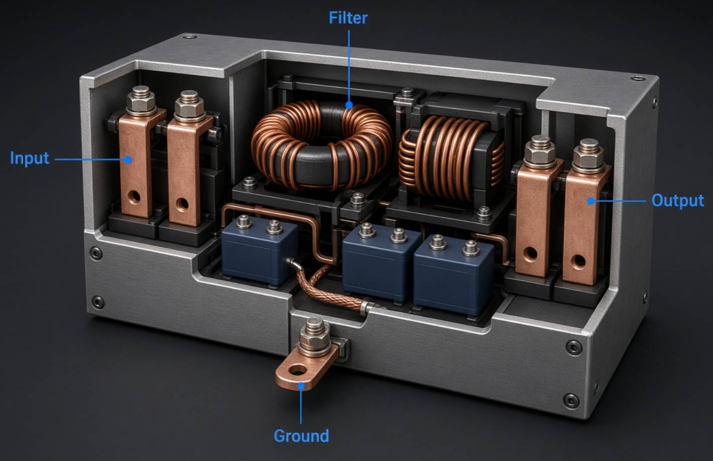 DC Filter Internal Components