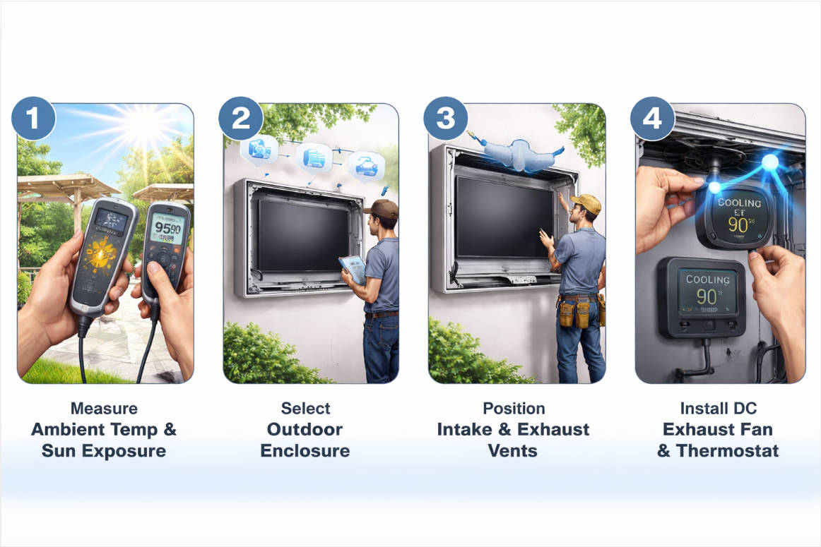 Step By Step Outdoor Tv Cooling Setup Step By Step Outdoor Tv Cooling Setup