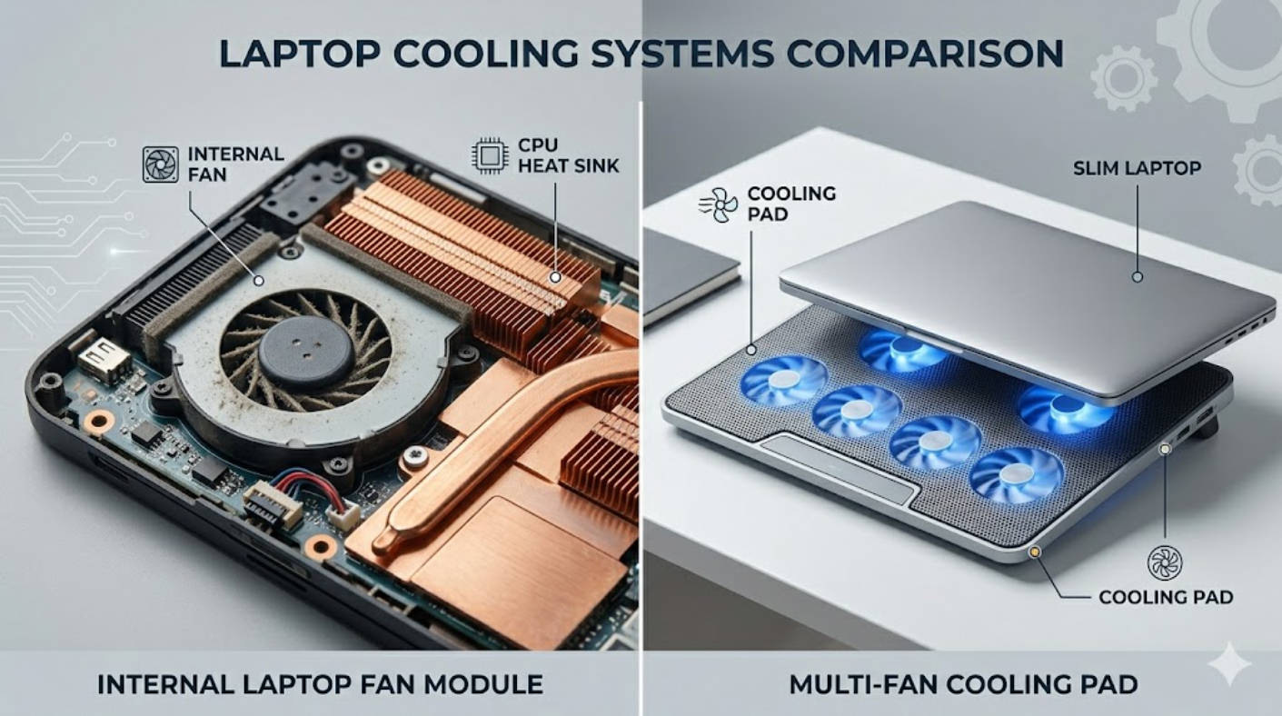 Laptop Fan vs Cooling Pad Fan: A Practical Thermal Guide From an OEM Cooling Expert