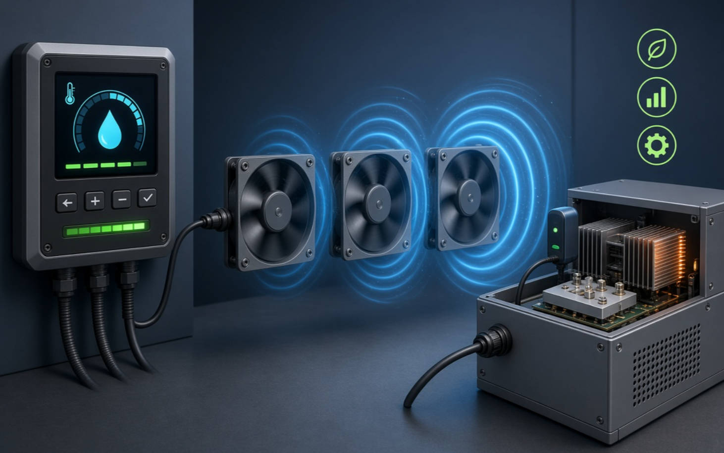 DC Fans for Reliable Thermal Management: Benefits, Selection, and Control Strategies