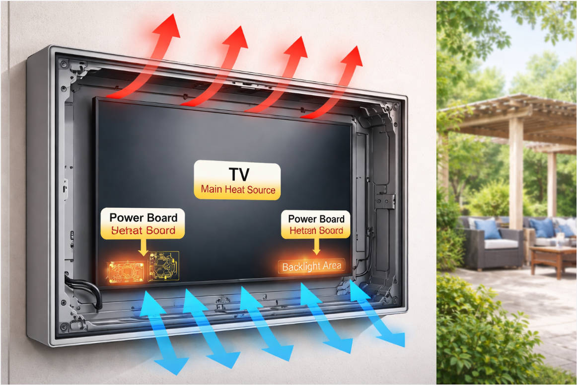 Outdoor Tv Enclosure Heat Flow Diagram Outdoor Tv Enclosure Heat Flow Diagram