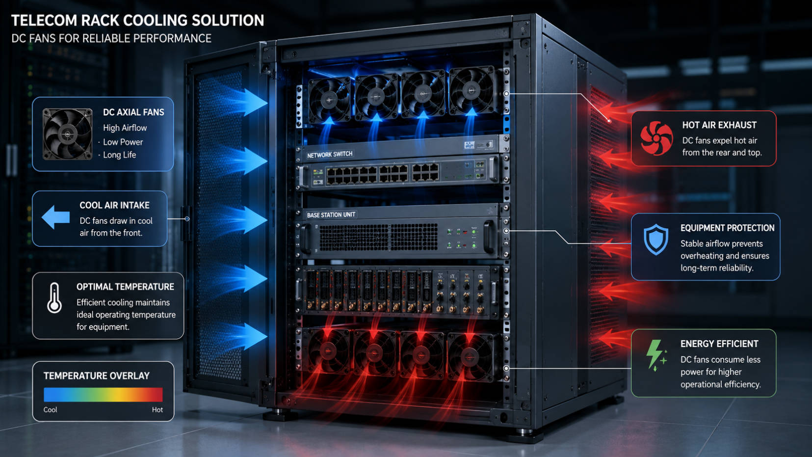 Telecom Rack Cooling Design