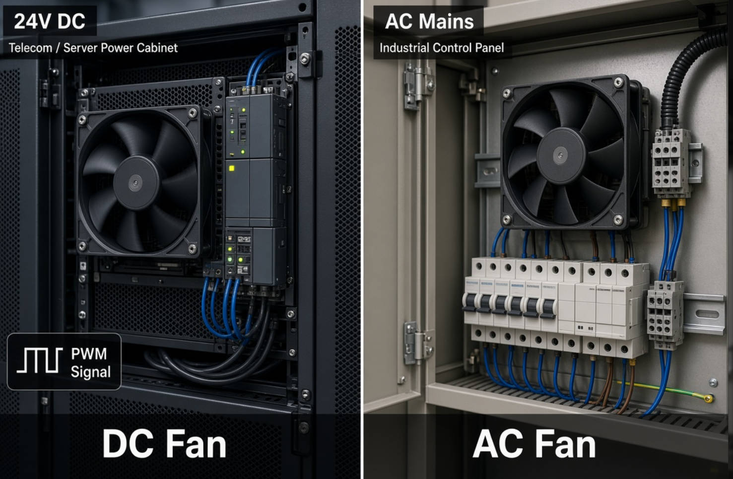 How to Choose an Industrial Cooling Fan: An Engineer's Guide to DC and AC Fan Selection