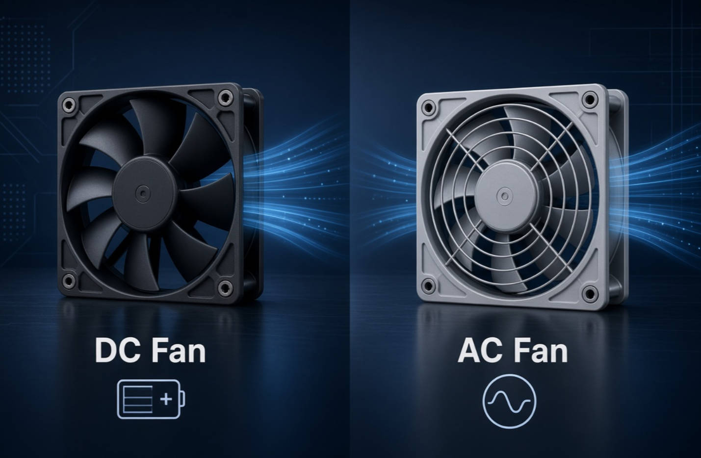 DC Fan Vs. AC Fan: How To Select The Right Cooling Fan For Industrial Equipment