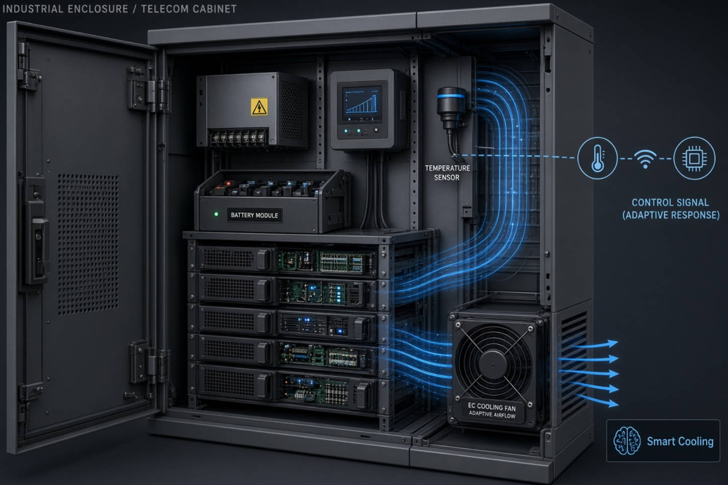 Intelligent EC Fan Cooling System