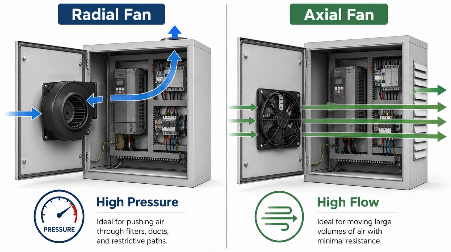 Radial Fans for Industrial Cooling: An Expert Guide for Modern DC & AC Applications