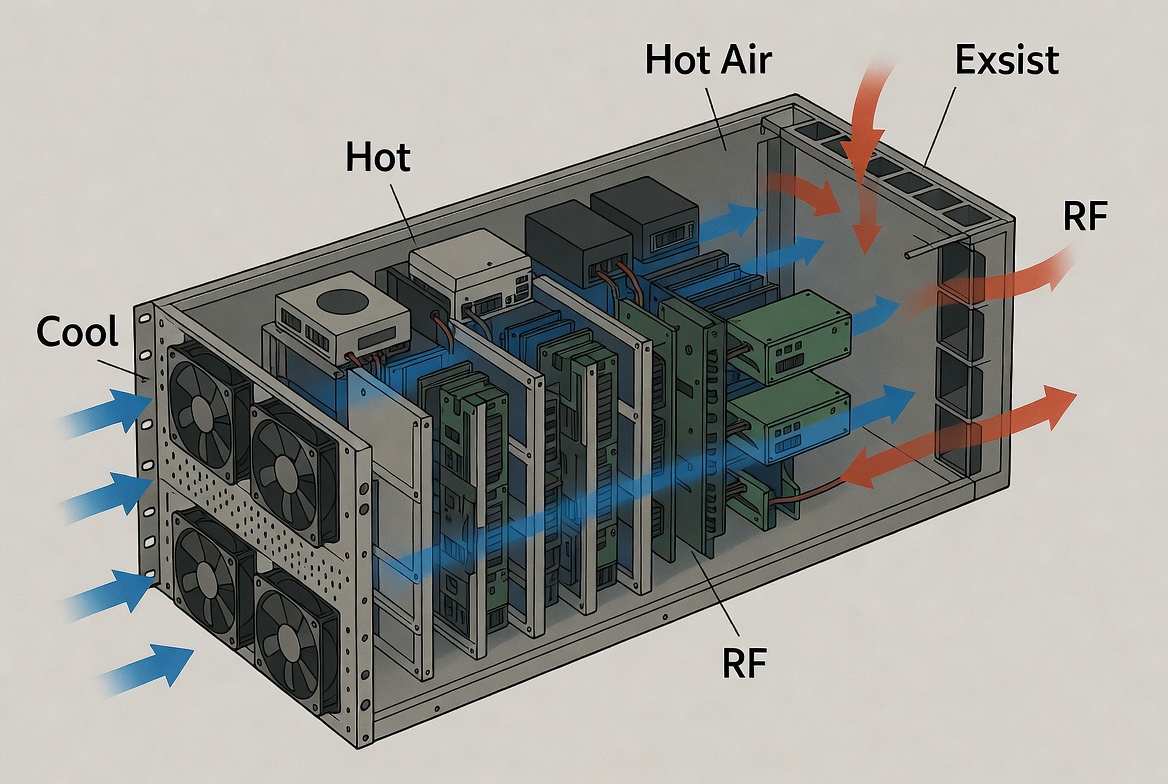Forced Air Cooling Inside Electronics