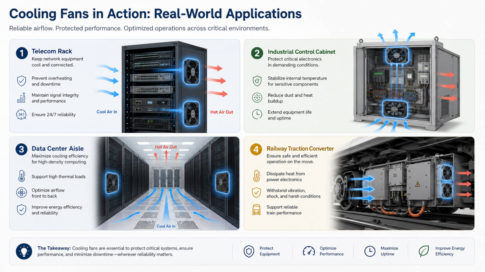 Cooling Fan Application Scenarios