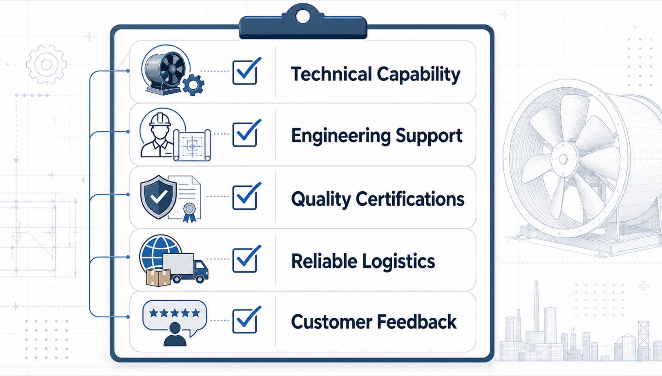 Axial Fan Manufacturer Selection Checklist