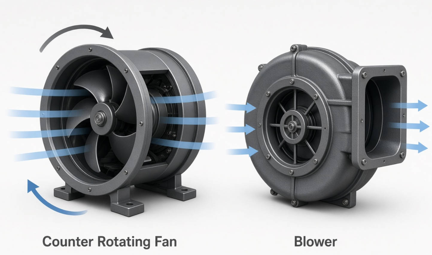 San Ace Counter Rotating Fan And Blower Comparison