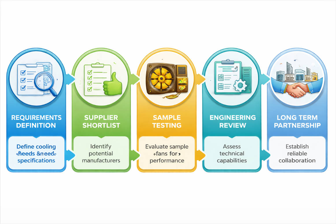 Cooling Fan Supplier Selection Process