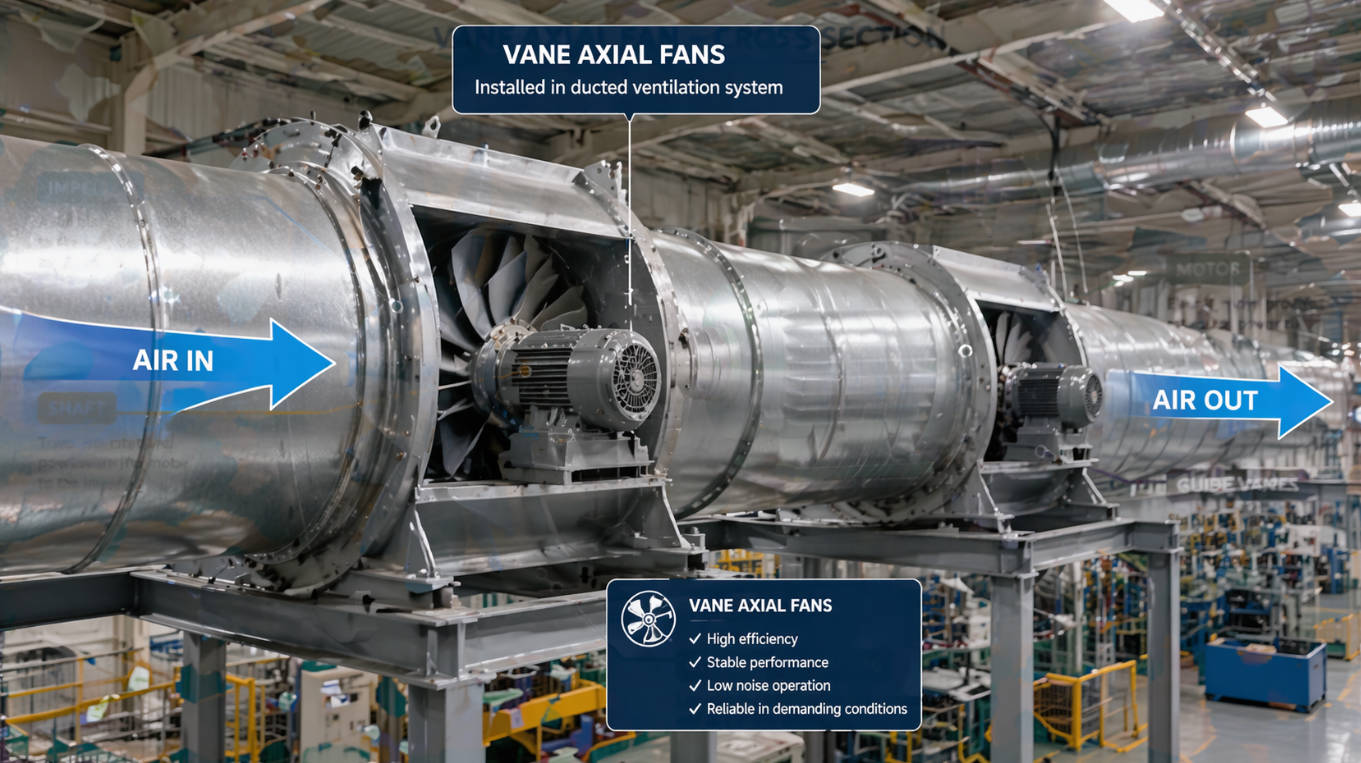 Industrial Ventilation With Vane Axial Fans