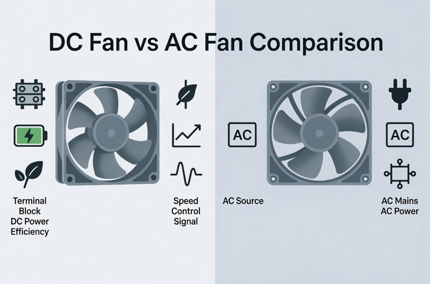 DC Fan vs AC Fan: How I Help Engineers Choose the Right Cooling Solution