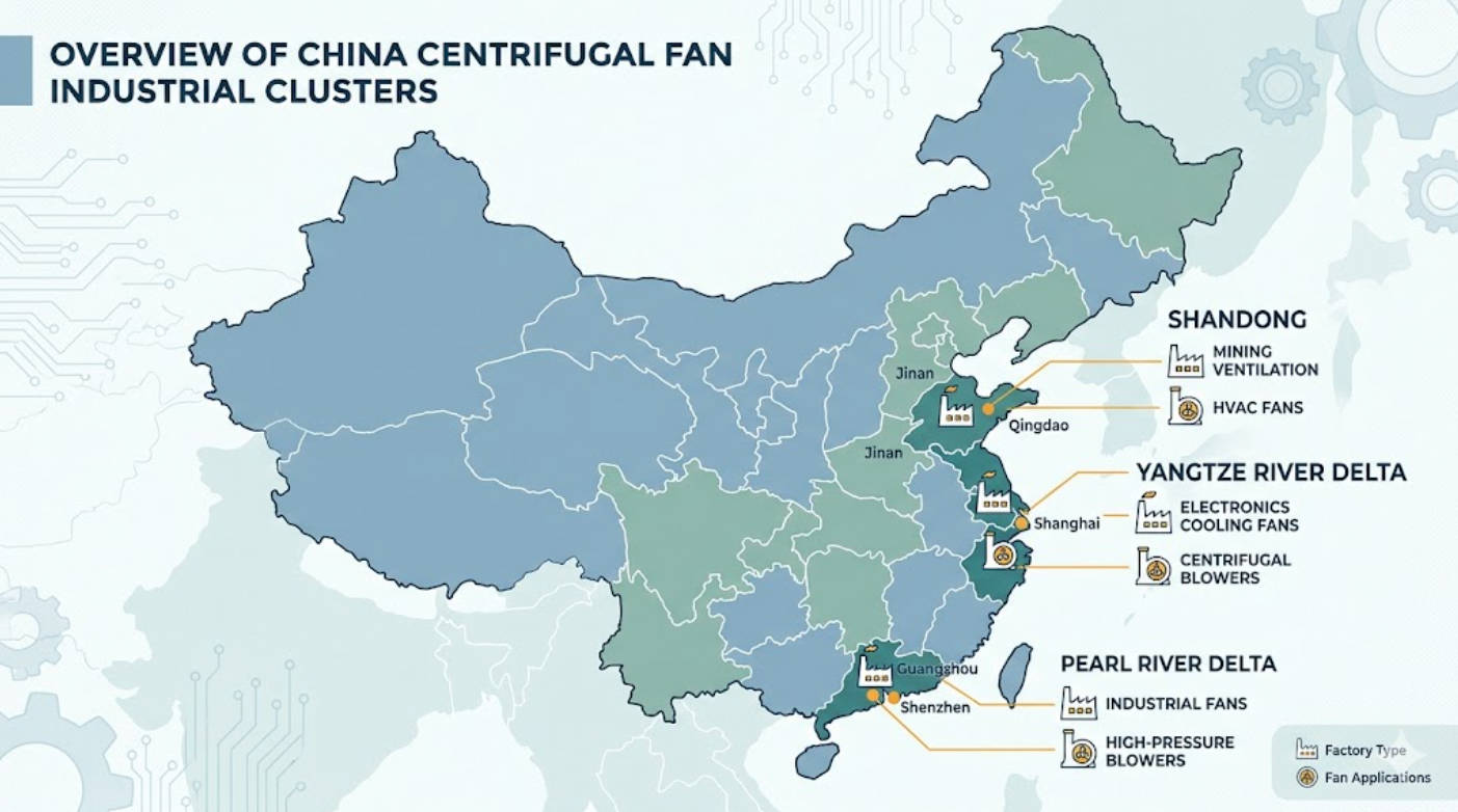 Centrifugal Fan Manufacturers In China Map Centrifugal Fan Manufacturers In China Map