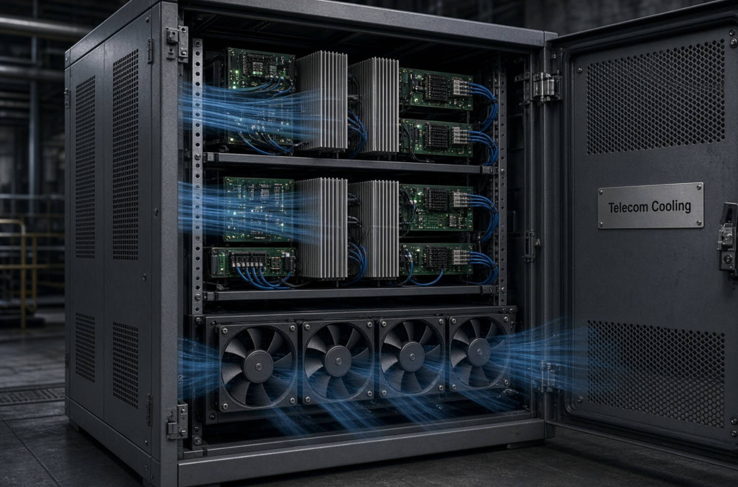 Axial Fan Telecom Cabinet Cooling