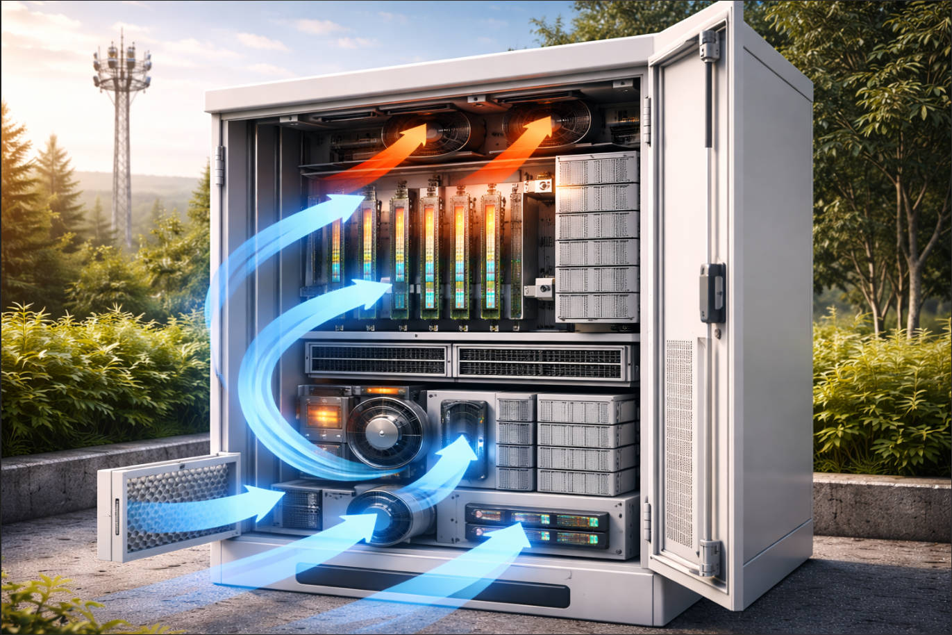 Telecom Cabinet Cooling With Centrifugal Fan